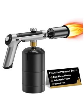 Professional Propane Torch 3272°F Max Power Dual Flame Grill Sous Vide DIY Tool
